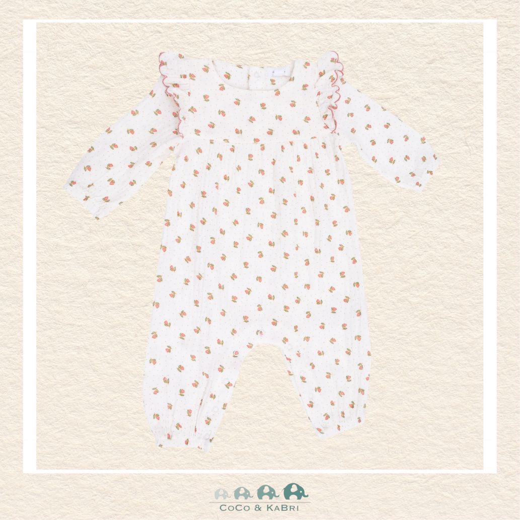 Angel Dear: Petite Pointe Fleur - Petal Ruffle Romper, CoCo & KaBri Children's Boutique