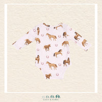 Angel Dear: Pink Horses - Diaper Shirt, CoCo & KaBri Children's Boutique