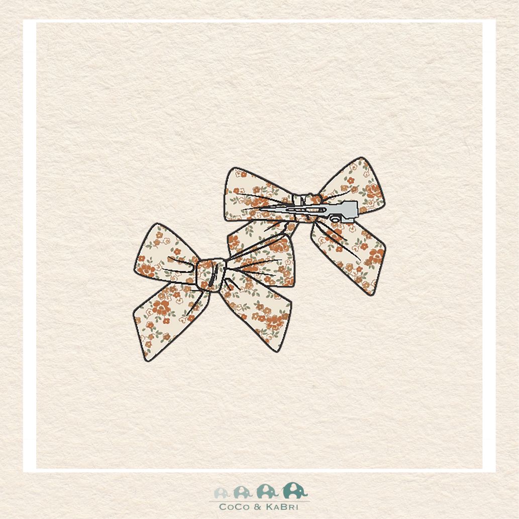 Angel Dear: Prairie Calico - Bow Clips - 2 Pack, CoCo & KaBri Children's Boutique