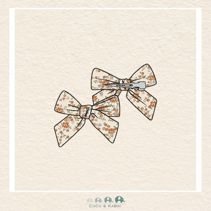 Angel Dear: Prairie Calico - Bow Clips - 2 Pack, CoCo & KaBri Children's Boutique