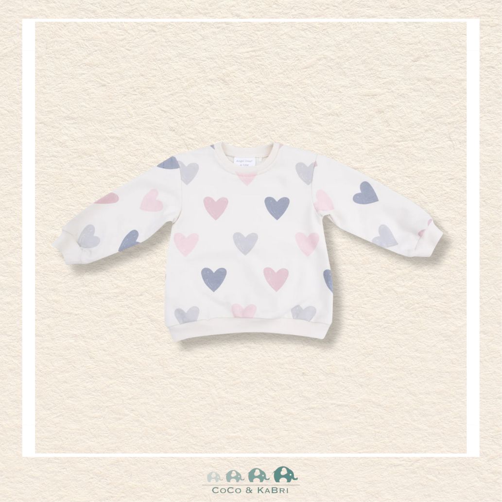 Angel Dear: Puffy Hearts Overside Sweatshirt & Legging Set, CoCo & KaBri Children's Boutique