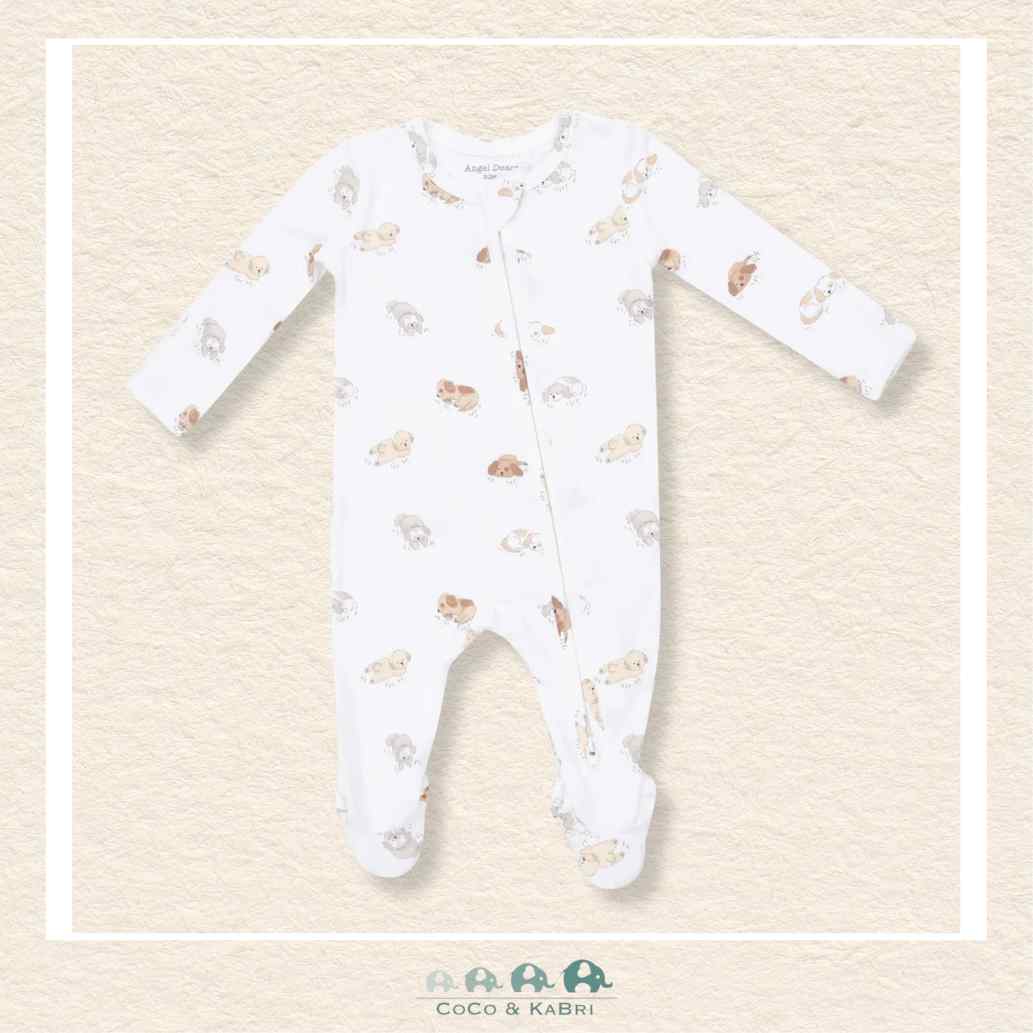Angel Dear: Puppy Snuggle Club - 2 Way Zipper Footie, CoCo & KaBri Children's Boutique, Brooks Alberta Canada