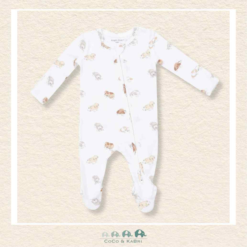 Angel Dear: Puppy Snuggle Club - 2 Way Zipper Footie, CoCo & KaBri Children's Boutique, Brooks Alberta Canada
