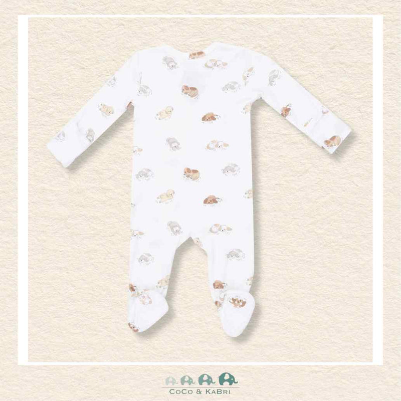 Angel Dear: Puppy Snuggle Club - 2 Way Zipper Footie, CoCo & KaBri Children's Boutique, Brooks Alberta Canada