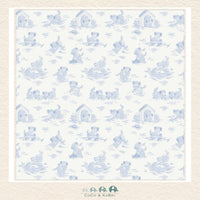 Angel Dear: Puppy Toile Blue - Swaddle Blanket Pattern.  CoCo & KaBri Children's Boutique, Brooks Alberta Canada