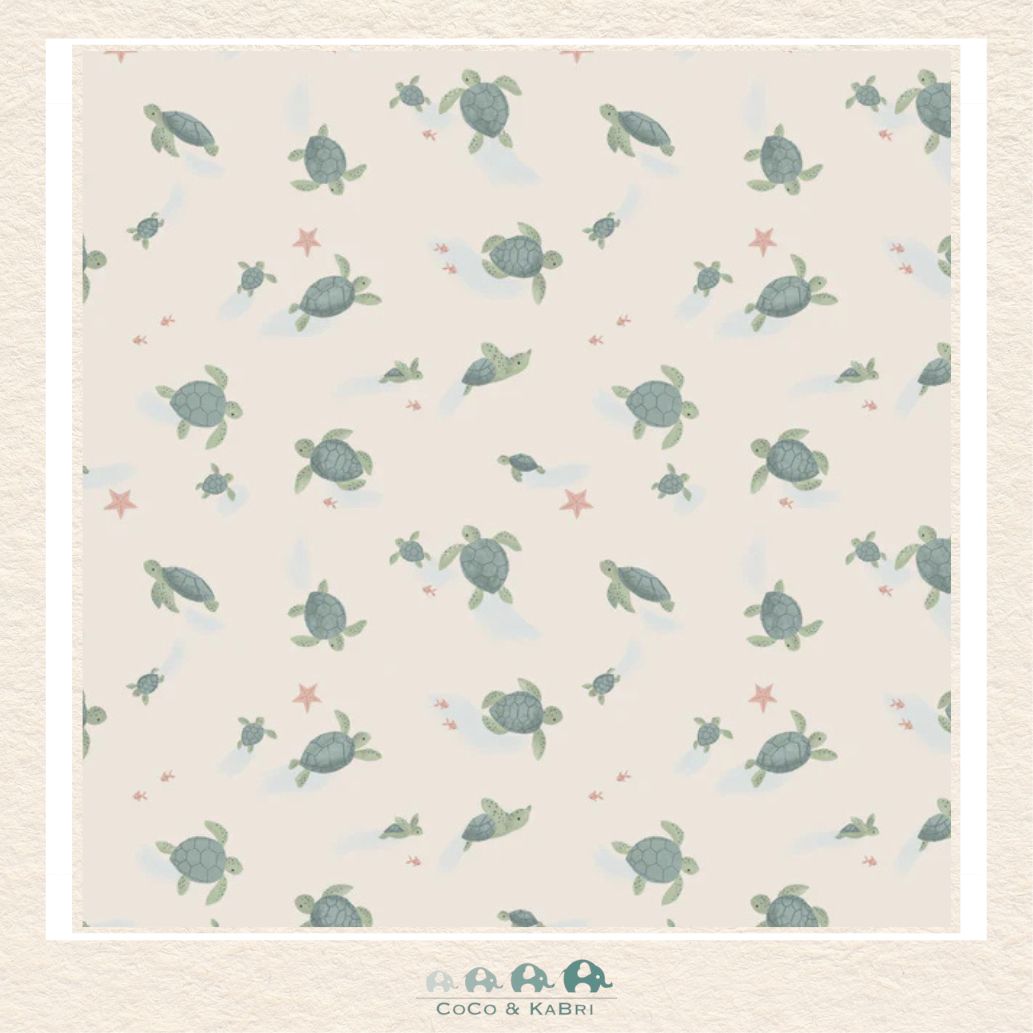 Angel Dear: Sea Turtles - Swaddle Blanket, Close up of pattern CoCo & KaBri Children's Boutique, Brooks Alberta Canada
