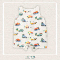 Angel Dear: Shortie Romper - Off Road Adventures, CoCo & KaBri Children's Boutique