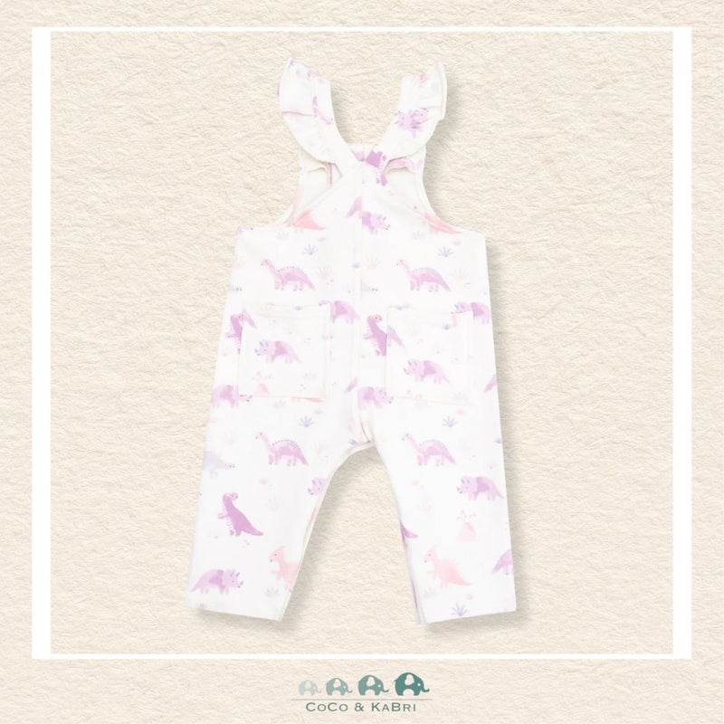 Angel Dear: Soft Dino Ruffle Overalls, CoCo & KaBri Children's Boutique