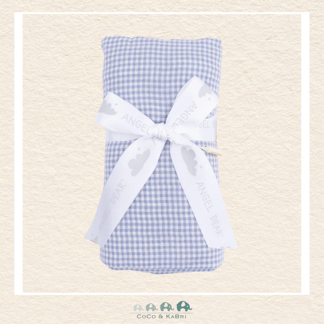 Angel Dear: Solid Muslin Blue Blizzard - Swaddle Blanket, CoCo & KaBri Children's Boutique, Brooks Alberta Canada
