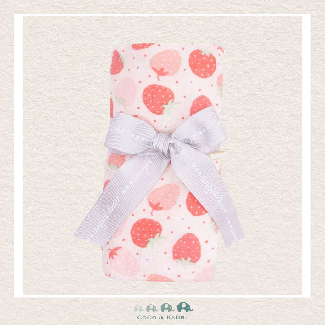 Angel Dear Strawberry Bliss Swaddle Blanket, CoCo & KaBri Children's Boutique