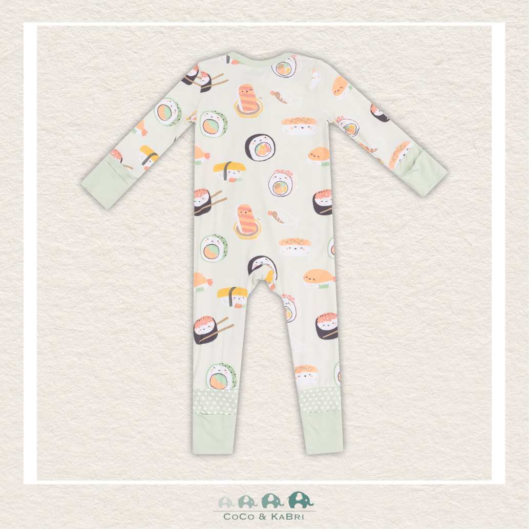 Angel Dear Sushi Green 2 Way Zipper Romper, CoCo & KaBri Children's Boutique