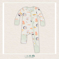 Angel Dear Sushi Green 2 Way Zipper Romper, CoCo & KaBri Children's Boutique
