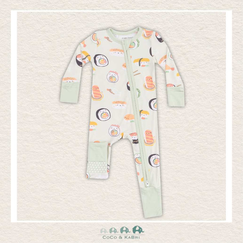 Angel Dear Sushi Green 2 Way Zipper Romper, CoCo & KaBri Children's Boutique