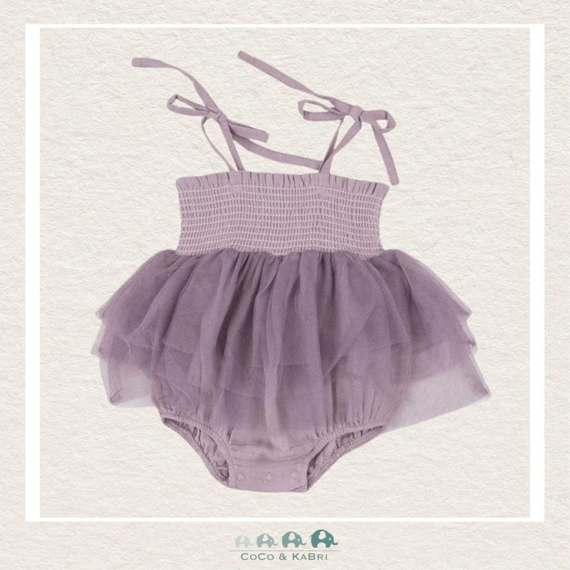 Angel Dear TuTu Bubble Dress - Dusty Lavender Muslin Cotton, CoCo & KaBri Children's Boutique