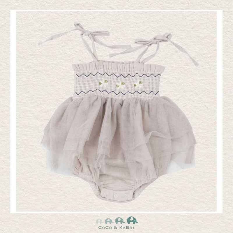 Angel Dear TuTu Bubble Dress - Oatmeal Muslin Cotton, CoCo & KaBri Children's Boutique