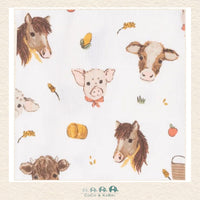 Angel Dear: Vintage Baby Farm Animals - 2 Way Zipper Footie, CoCo & KaBri Children's Boutique