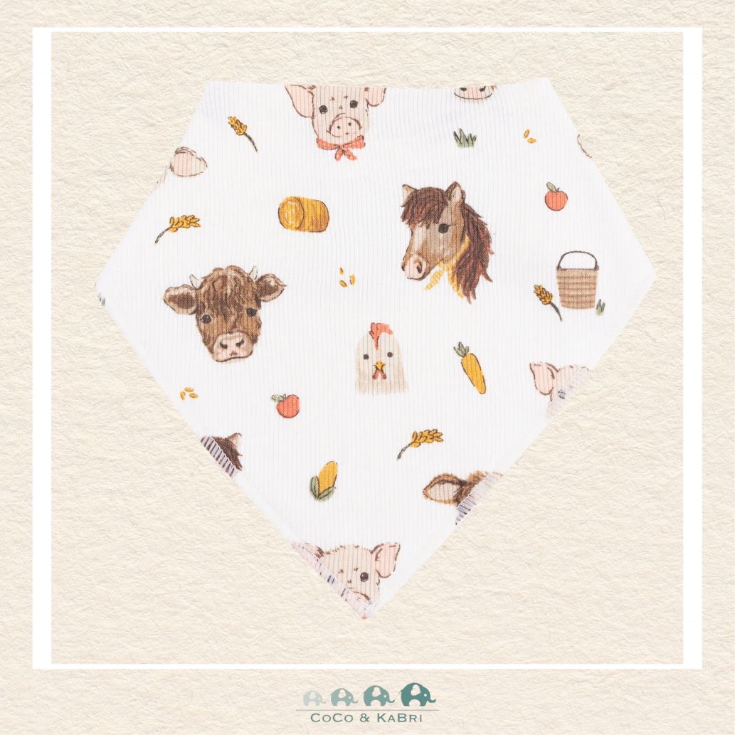 Angel Dear: Vintage Baby Farm Animals - Bandana Bib, CoCo & KaBri Children's Boutique