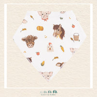 Angel Dear: Vintage Baby Farm Animals - Bandana Bib, CoCo & KaBri Children's Boutique