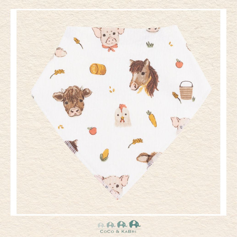 Angel Dear: Vintage Baby Farm Animals - Bandana Bib, CoCo & KaBri Children's Boutique