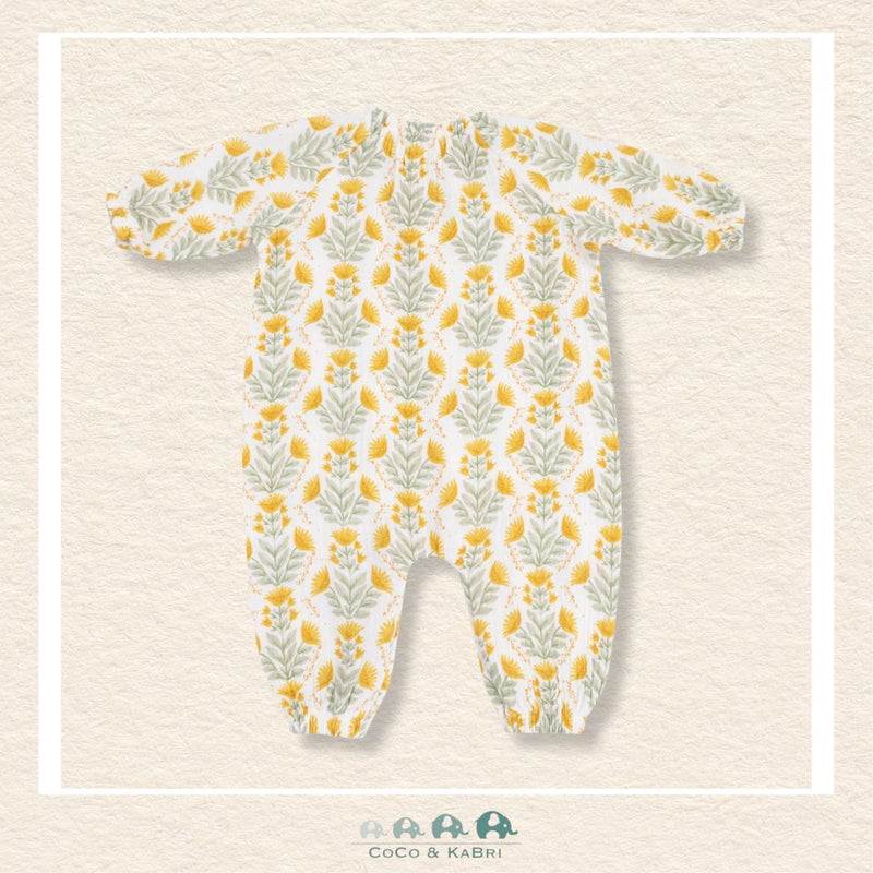 Angel Dear: Winter Dandelions - Peasant Romper with Elastic Neck + Button, CoCo & KaBri Children's Boutique