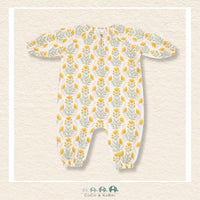 Angel Dear: Winter Dandelions - Peasant Romper with Elastic Neck + Button, CoCo & KaBri Children's Boutique