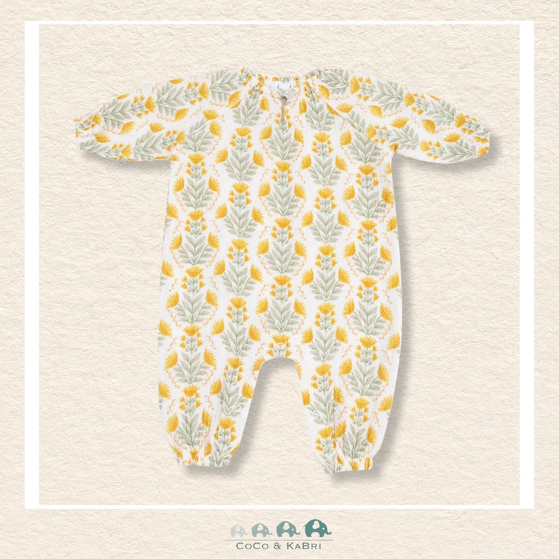 Angel Dear: Winter Dandelions - Peasant Romper with Elastic Neck + Button, CoCo & KaBri Children's Boutique