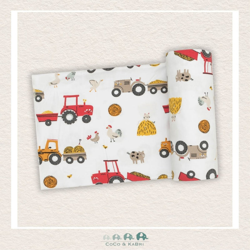 Anger Dear Happy Tractors Swaddle Blanket, CoCo & KaBri Children's Boutique