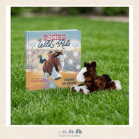 Rosie's Wild Ride hardcover Book  & Aurora Flopsie Clydesdale