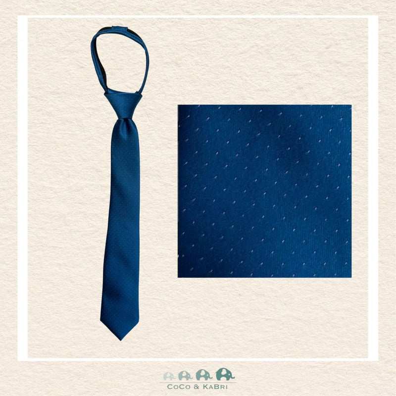 Boys Zipper Tie - Blue 14", CoCo & KaBri Children's Boutique