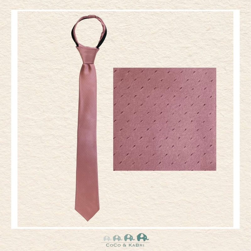 Boys Zipper Tie: Blush 14", CoCo & KaBri Children's Boutique