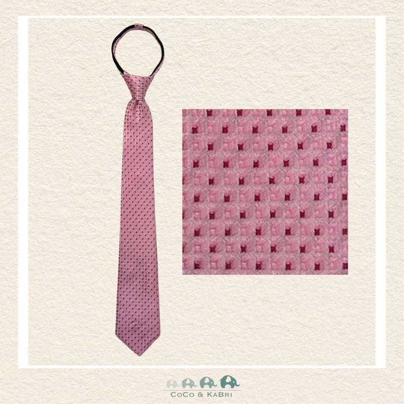 Boys Zipper Tie: Pink, CoCo & KaBri Children's Boutique