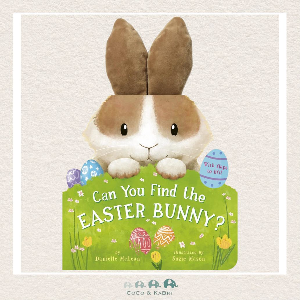 Can You Find the Easter Bunny? board book by Suzie Mason featuring plush rabbit ears and lift-the-flap surprises with baby animals