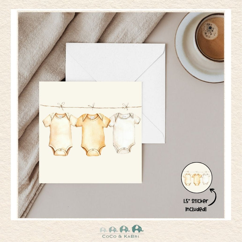 Card - 5" x 5": Baby Shirts, CoCo & KaBri Children's Boutique