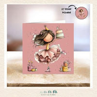 Card - 5" x 5": Birthday Girl, CoCo & KaBri Children's Boutique