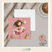 Card - 5" x 5": Birthday Girl, CoCo & KaBri Children's Boutique