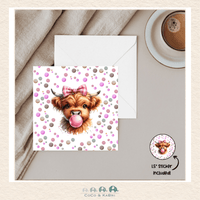 Card - 5" x 5" Card - Bubble Blowing Cow, CoCo & KaBri Children's Boutique