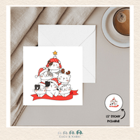 Card - 5" x 5" Card - Christmas Cat Tree, CoCo & KaBri Children's Boutique