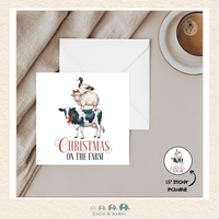 Card - 5" x 5" Card - Christmas On The Farm, CoCo & KaBri Children's Boutique