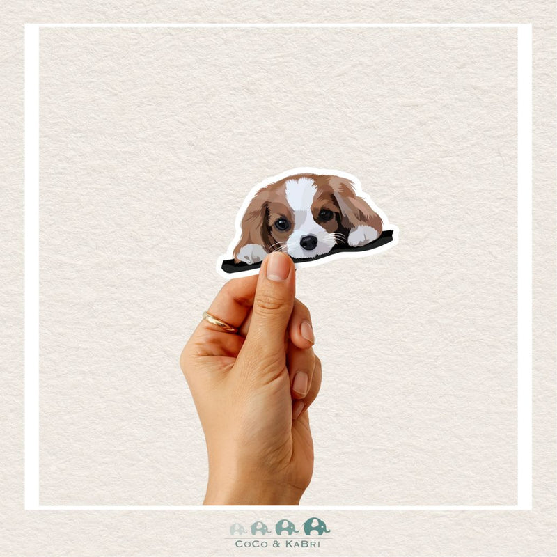 Cavalier King Charles Spaniel Sticker, CoCo & KaBri Children's Boutique