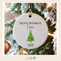 Ceramic Ornament - Our (My) first Christmas As.... (Made To Order), CoCo & KaBri Children's Boutique