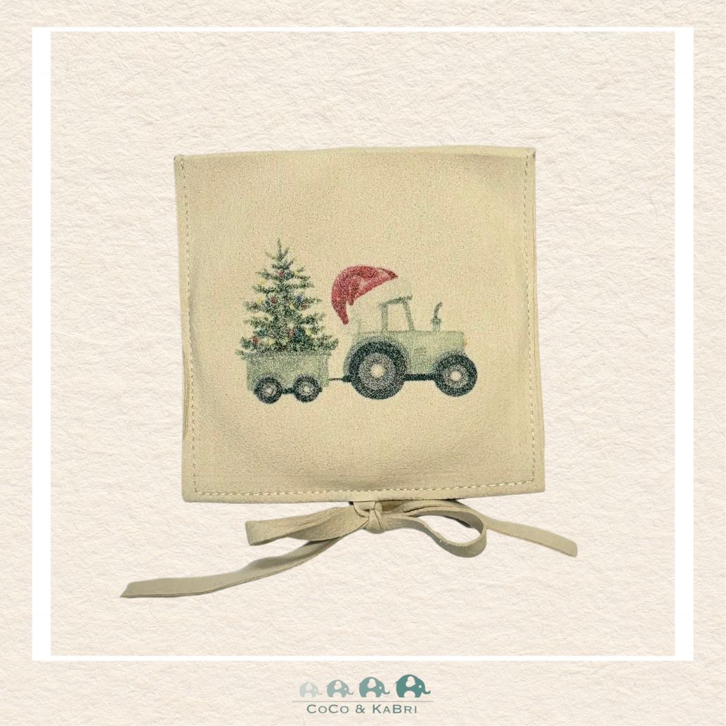Christmas Ornament (Ceramic) - Merry Christmas Tractor (Made to Order), CoCo & KaBri Children's Boutique