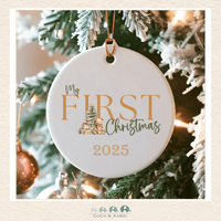 Christmas Ornament (Ceramic) - My First Christmas (Made to Order), CoCo & KaBri Children's Boutique