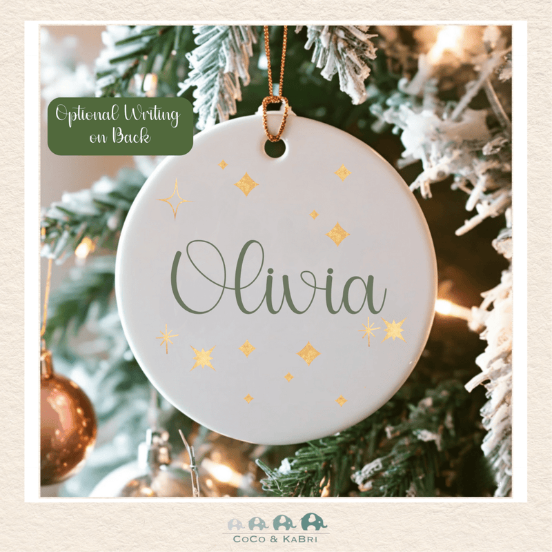 Christmas Ornament (Ceramic) - My First Christmas (Made to Order), CoCo & KaBri Children's Boutique