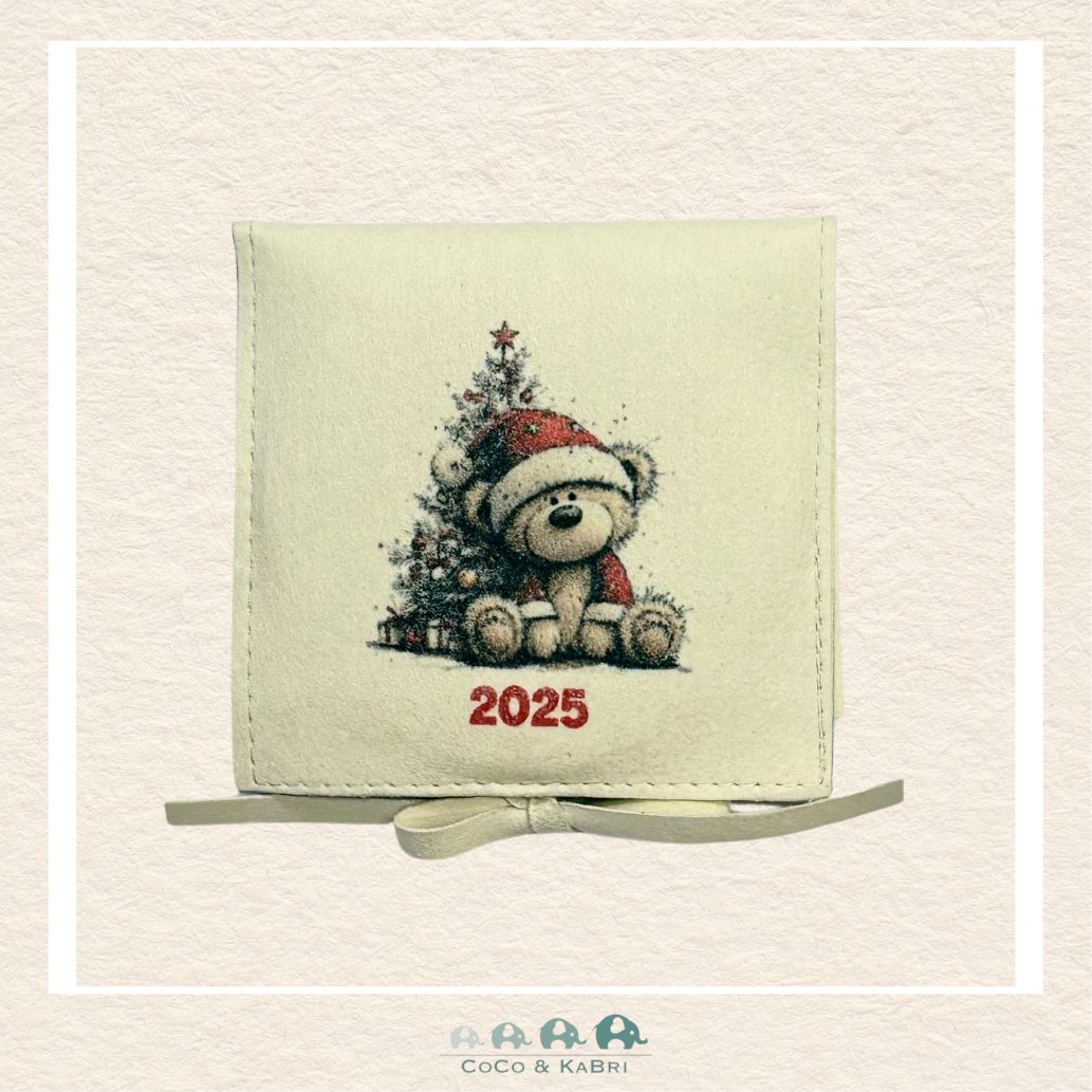Christmas Ornament (Ceramic) - Teddy Bear Santa Hat (Made to Order), CoCo & KaBri Children's Boutique