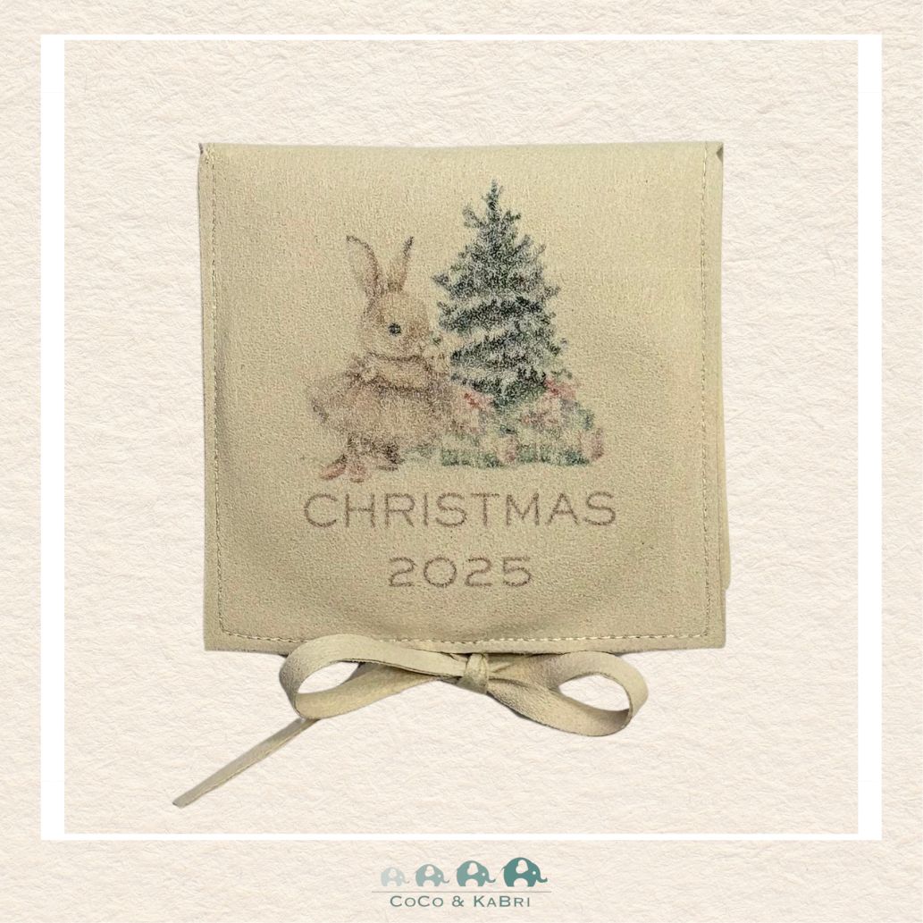 Christmas Ornament (MDF) - Pink Bunny (Made to Order), CoCo & KaBri Children's Boutique