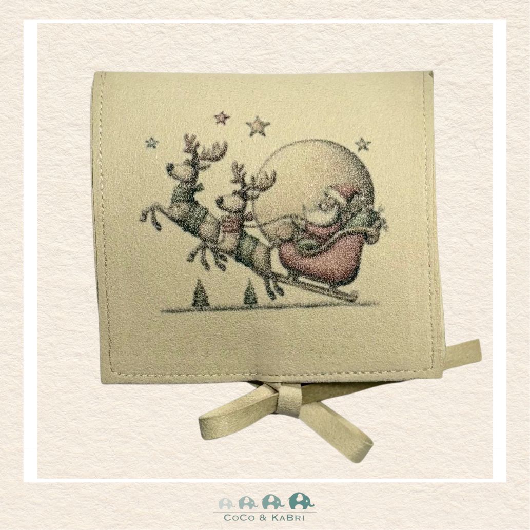 Christmas Ornament (MDF) - Santa & 2 Reindeer (Made to Order), CoCo & KaBri Children's Boutique