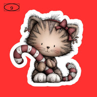 Christmas Stickers 1.5" Wide, CoCo & KaBri Children's Boutique