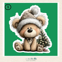 Christmas Stickers 1.5" Wide, CoCo & KaBri Children's Boutique