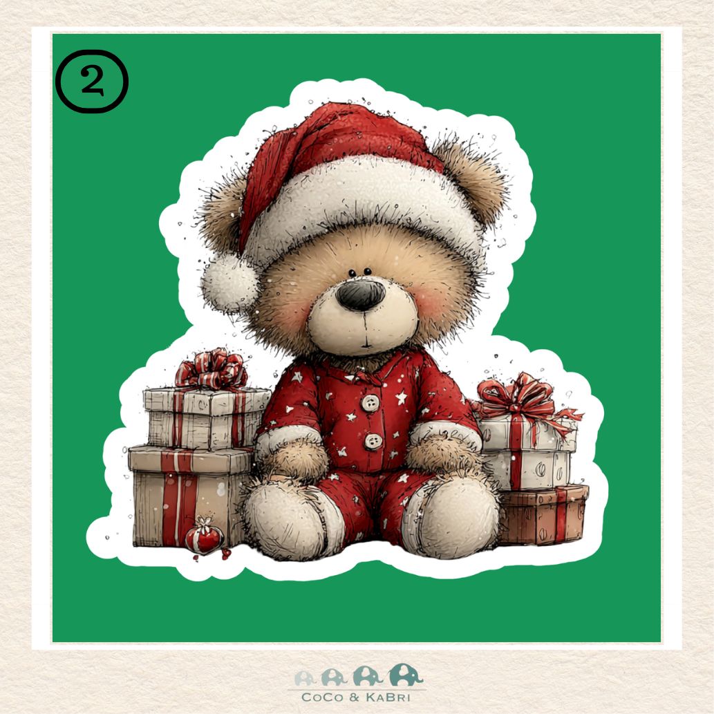 Christmas Stickers 1.5" Wide, CoCo & KaBri Children's Boutique