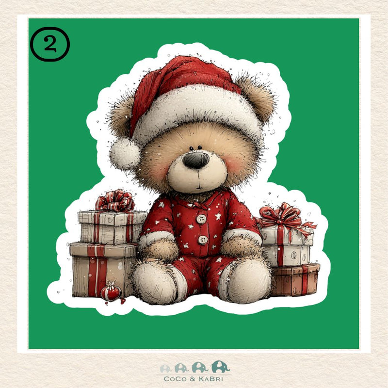 Christmas Stickers 1.5" Wide, CoCo & KaBri Children's Boutique